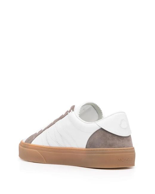Moncler White Monaco 2 Sneakers for men