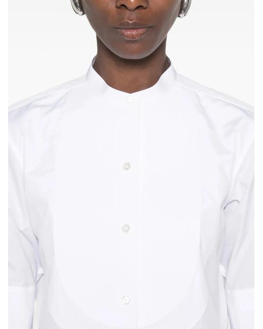 The Row Elaris Blouse Met Bies in het White