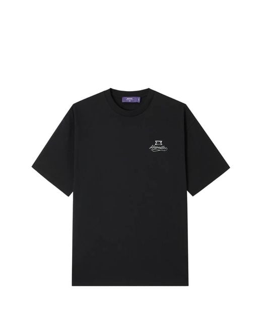 AFTERMATHS Black Logo-Print Cotton T-Shirt for men