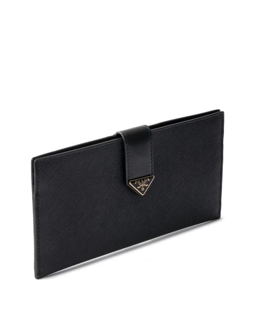 Prada Black Triangle-Logo Wallet