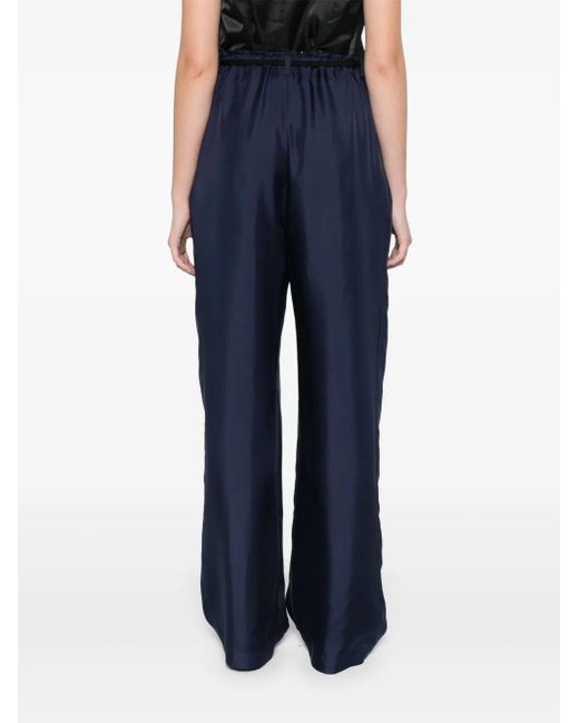 Barena Blue Silk Trousers