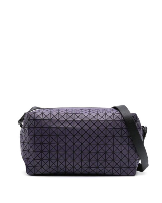 Bao Bao Issey Miyake Saddle Geometicpanneled Crossbody Bag in Blue for