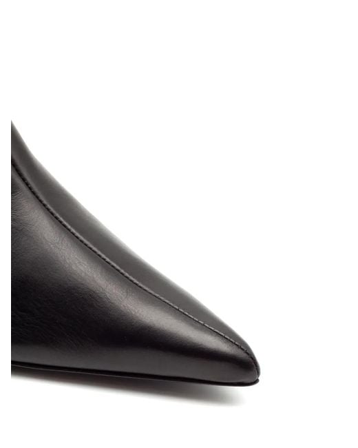 Gia Borghini Black Tara Elastic-Panel Chelsea Ankle Boots