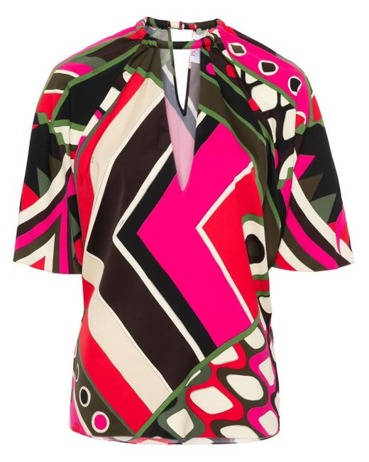 Emilio Pucci Red 'Vivara' Top
