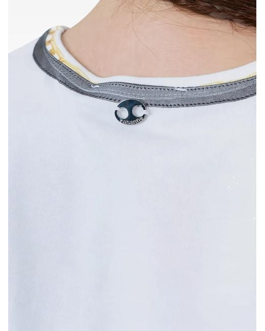 Rabanne プリント Tシャツ Blue