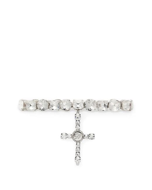 Blumarine White Cross Choker