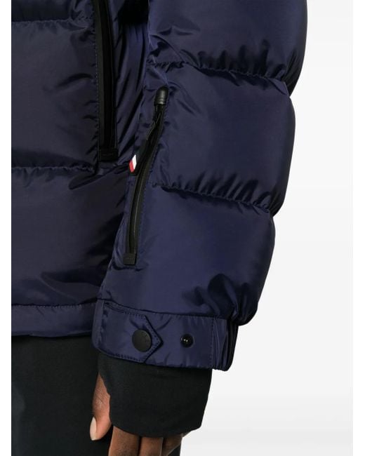 Moncler Gefütterte Isorno Jacke Mit Logo-Print in Blue für Herren