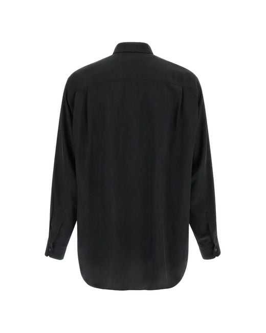 stein Black Patch-Pocket Oversized Shirt for men