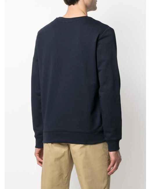 A.P.C. Sweater Met Logoprint in het Blue voor heren