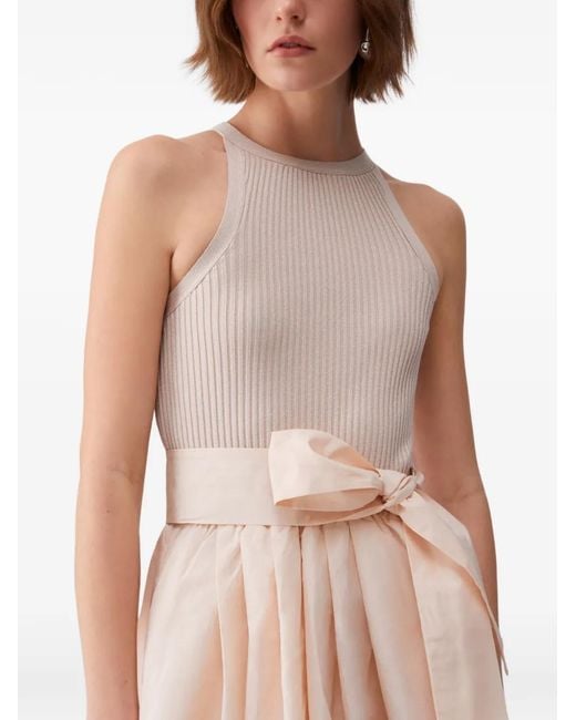 Liu Jo Pink Long Taffeta Dress
