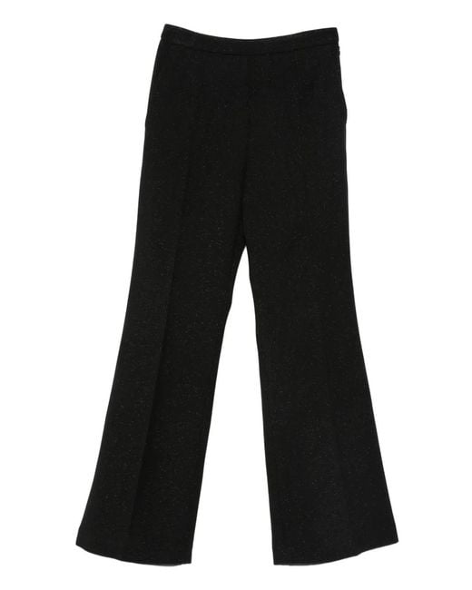 Giambattista Valli Black Pantalon À Coupe Évasée