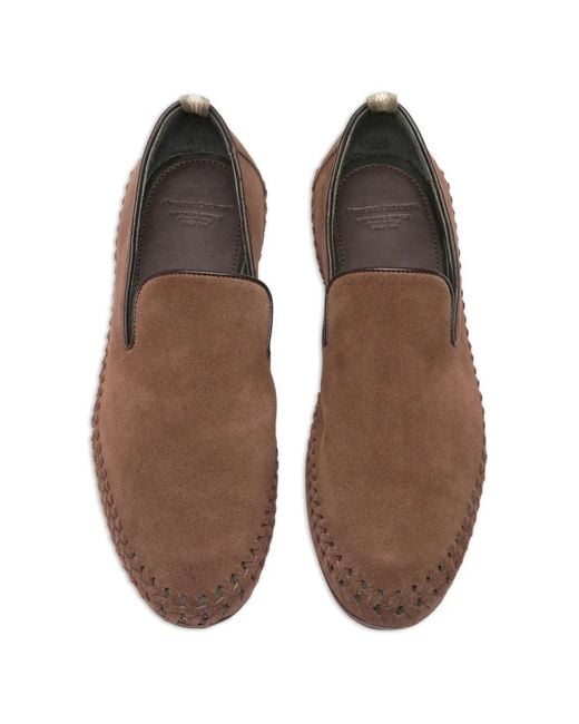 Officine Creative Brown Nazar 001 Woven-Detail Loafers for men
