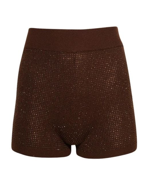 Shorts Con Strass di David Koma in Black