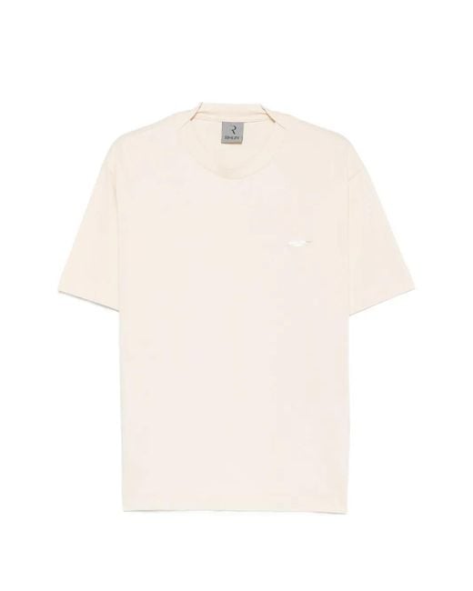 Rhun White Logo-Patch T-Shirt for men