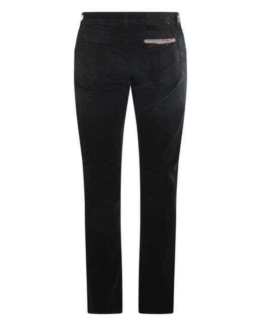 Jacob Cohen Blue Pocket-Detail Belt-Loops Jeans for men