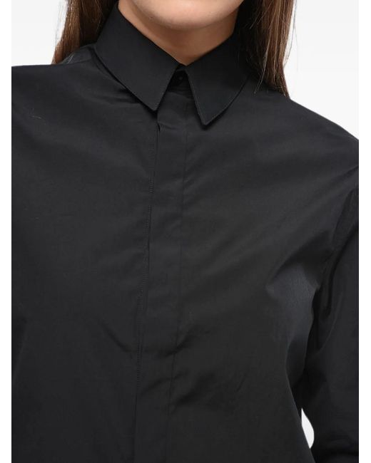 Wardrobe NYC Black Hidden-Placket Shirt
