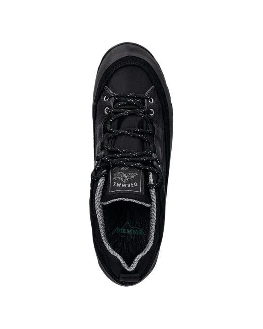 Diemme Black Grappa Hiker Panelled Low-Top Sneakers for men