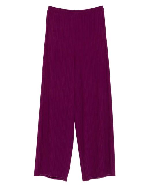 Forte Forte Purple Gerippte Hose Mit Weitem Bein