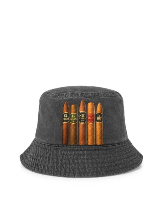 Melt Green Graphic-Print Bucket Hat