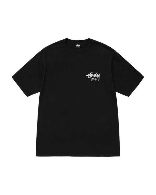 Stussy Black Paris Chapter T-Shirt for men