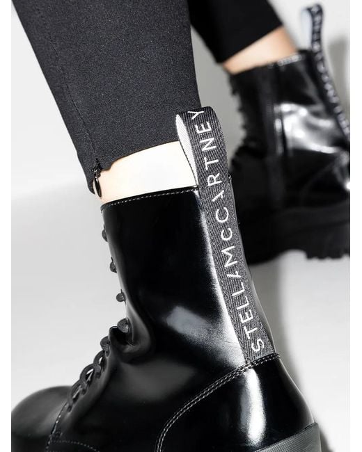 Stella McCartney Black Trace Lace-Up Ankle Boots