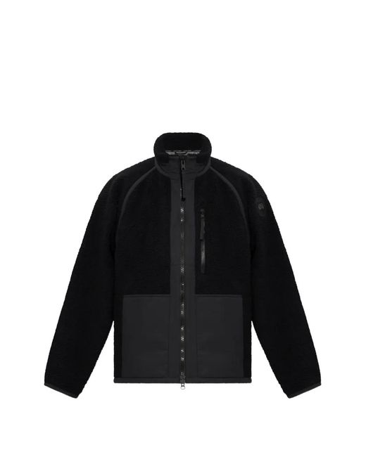 Canada Goose Black Westport Fleece Panelled Jacket for men