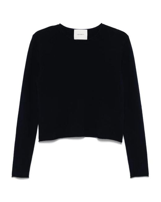 Lisa Yang Black Klassischer Kaschmirpullover