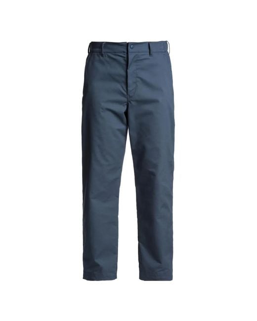 Parajumpers Blue Mochrum Stretch-Cotton Trousers for men