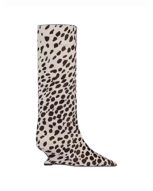 Paris Texas White Bottines Nina À Imprimé Animalier