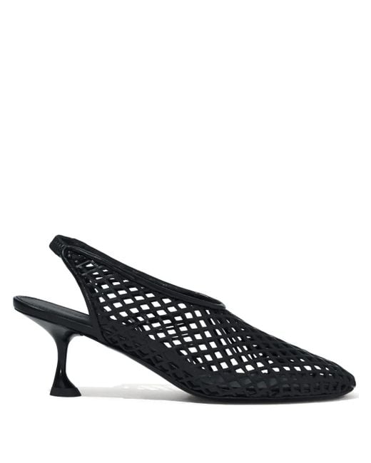 Proenza Schouler Black Tee Perforated Pumps