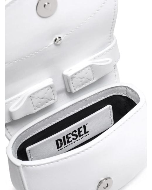 DIESEL White 1Dr Xs Leather Mini Bag