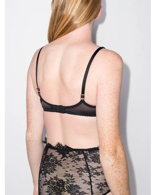 Agent Provocateur Black Lorna Underwired-Cup Bra