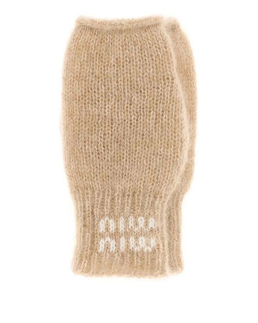 Miu Miu Natural Gloves Accessories