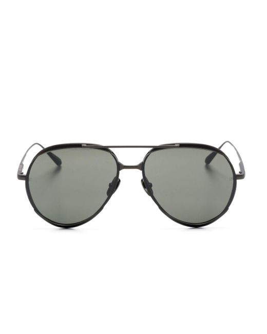 Linda Farrow Matisse Pilotenbrille in Gray für Herren