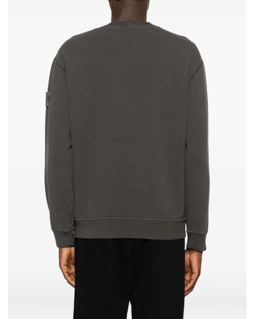 Stone Island Sweatshirt mit geripptem Besatz in Gray für Herren