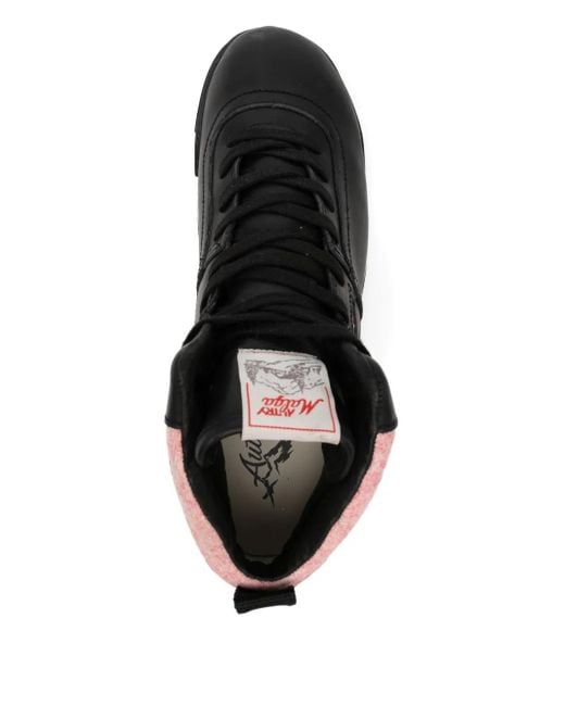 Autry Black Malga Mid Sneakers for men