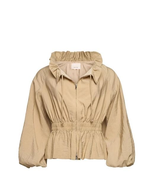 Cinq À Sept Natural Ruffled Jacket