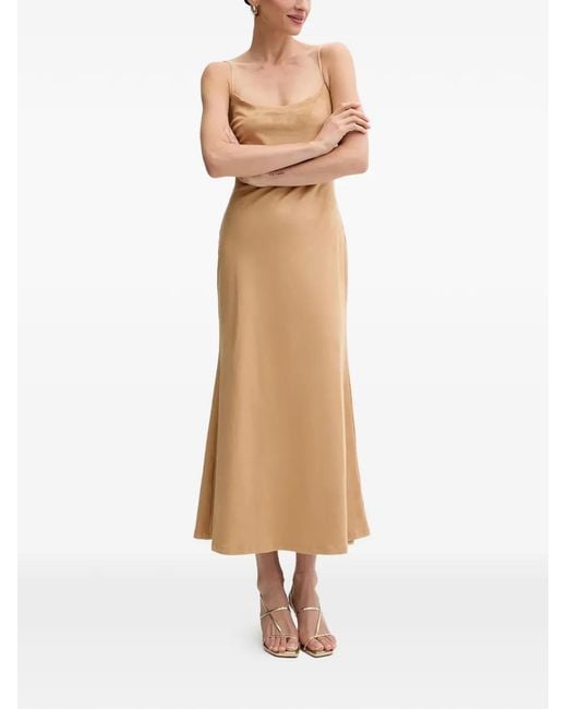 Bardot Natural Slip Midi Dress