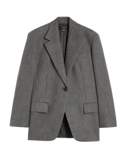 Weekend by Maxmara Blazer Met Visgraatpatroon in het Gray