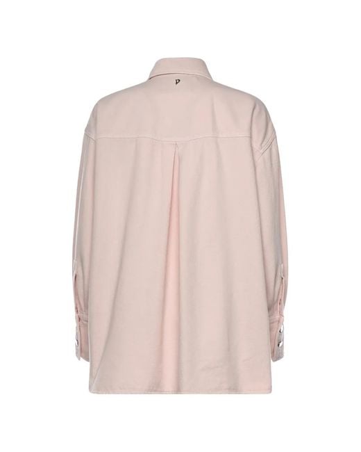 Dondup Pink Patch-Pocket Buttoned Shirt
