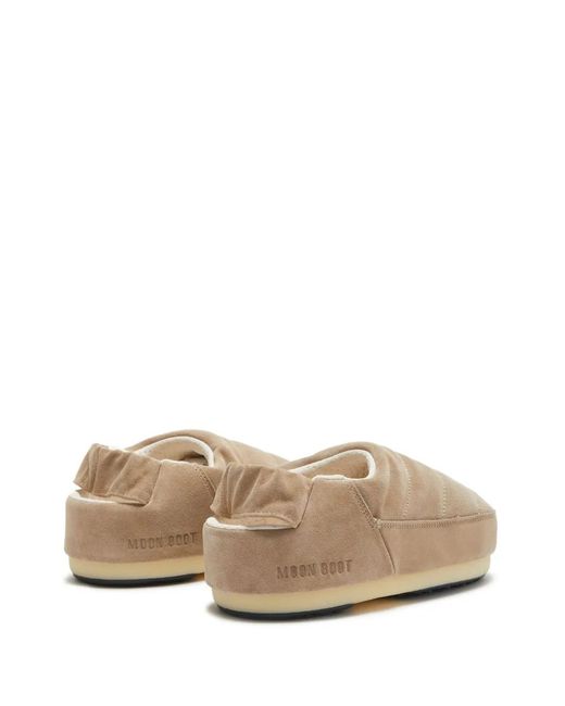 Moon Boot Natural Boot With Logo