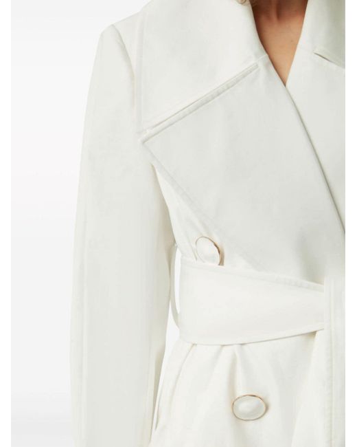 Nina Ricci White Trenchcoat im Oversized-Look