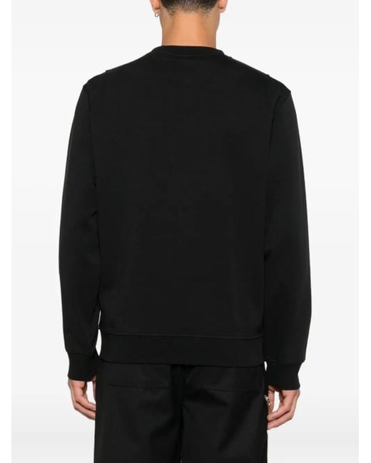 Moose Knuckles Black Patch-Pocket Sweatshirt for men