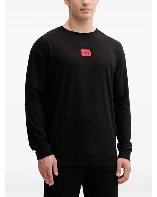 HUGO Pyjama Mit Logo-Patch in Black für Herren