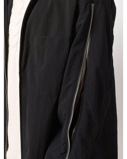 Jacquemus Black Zip-Sleeve Coat for men