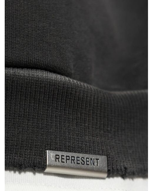 Represent Black Graphic Hoodie for men
