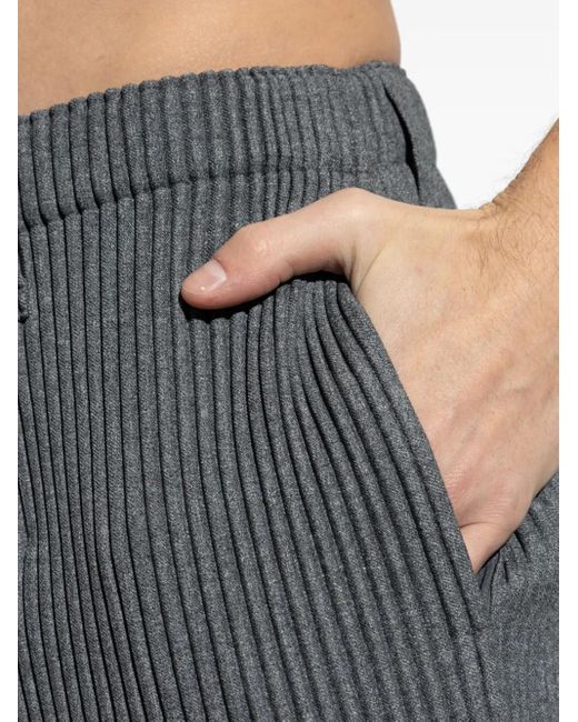 Homme Plissé Issey Miyake Gray Homme Plisse' Issey Miyake Pleated Trousers for men