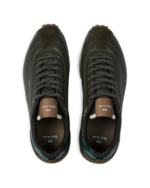 Paul Smith Green Haskell Leather Sneakers for men