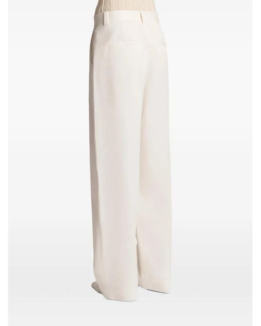 Khaite White Gari Trousers