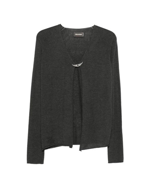 Zadig & Voltaire Black Wings-Appliqué Cardigan